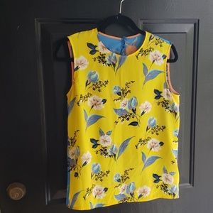 DVF silk sleeveless top